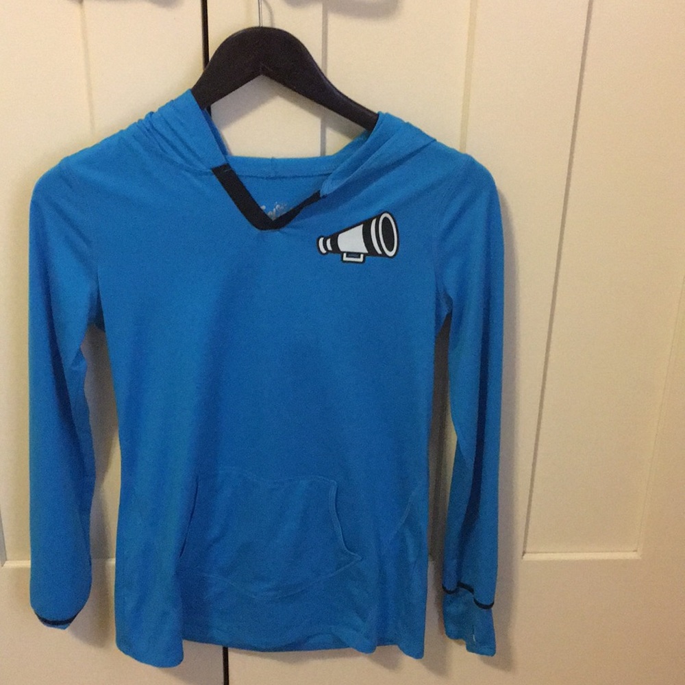 Justice blue cheer hoodie size 12